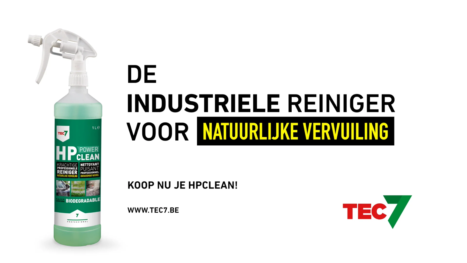 productvideo Tec7 HP Clean 1ltr