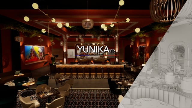 Restaurant & Bar à cocktail lounge by Yunika (vidéo)