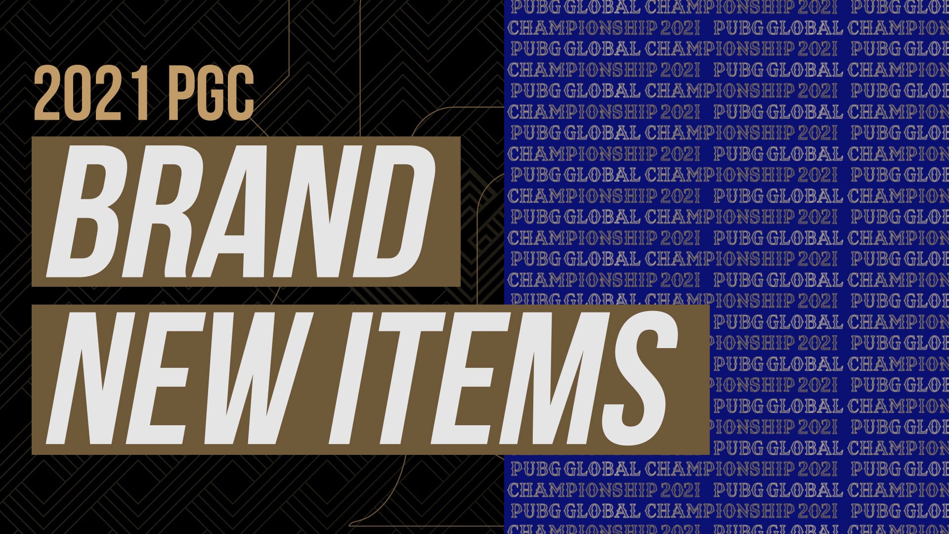 PUBG GLOBAL CHAMPIONSHIP 2021 ITEMS