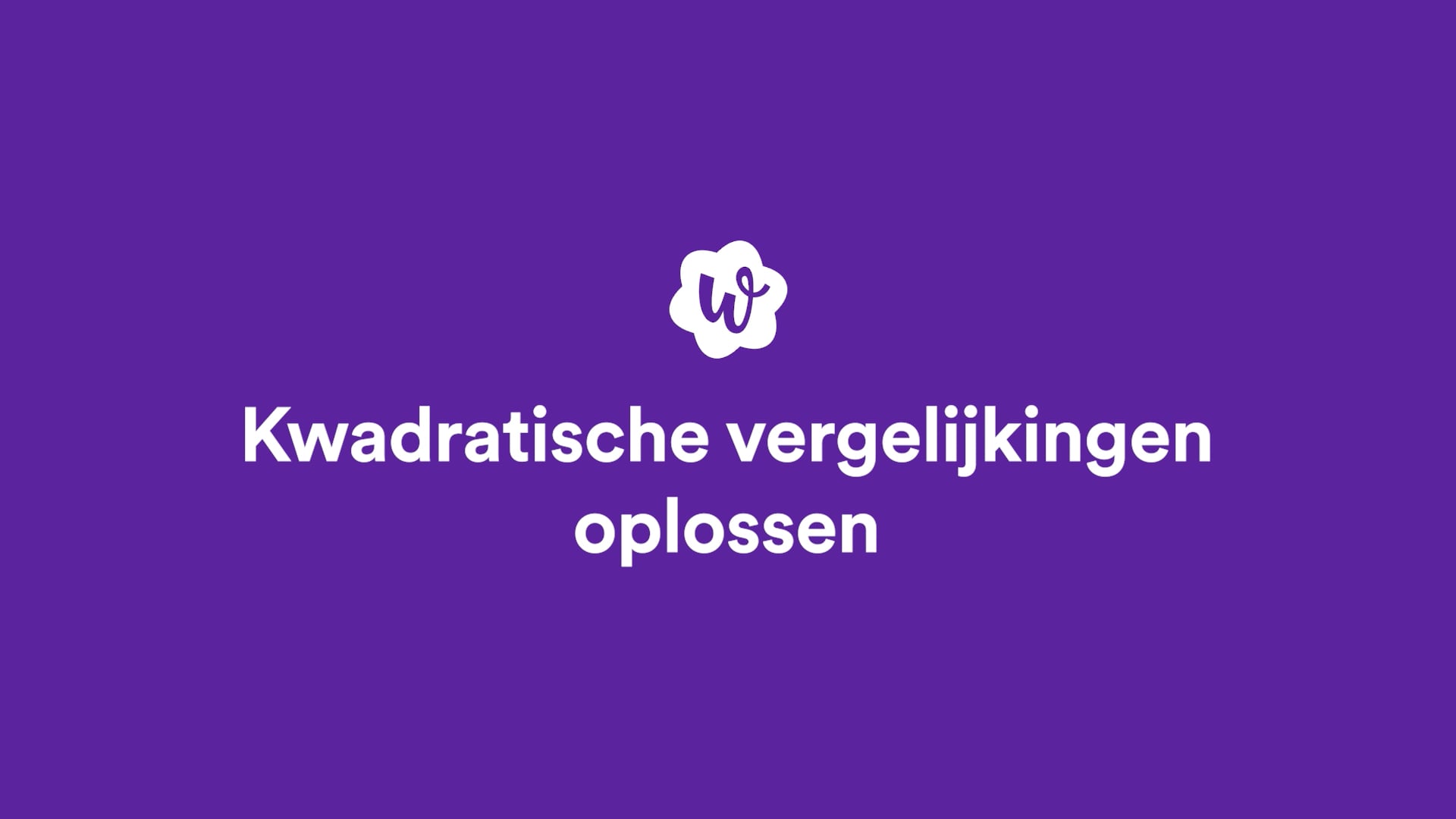 Kwadratische Vergelijkingen Oplossen Met Ontbinden In Factoren | StudyGo