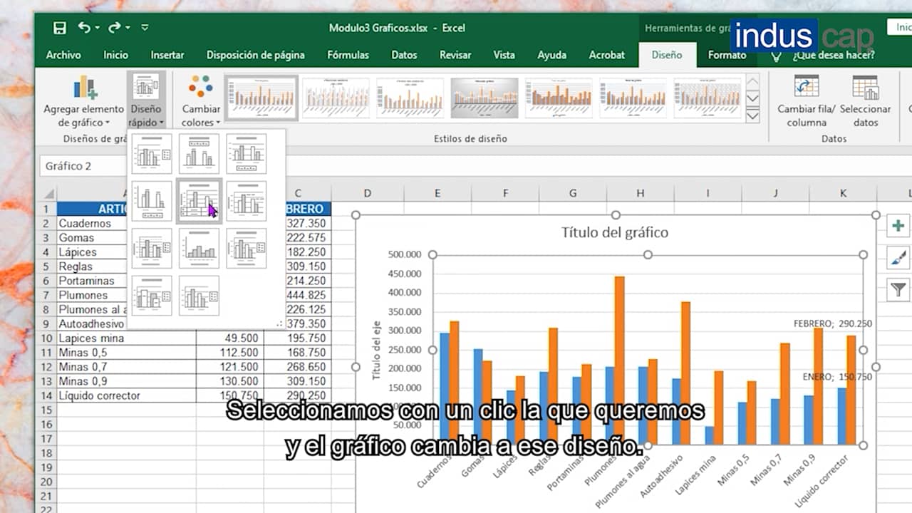 Induscap - Excel intermedio - M5C4 Diseño, Estilos y Formato del ...