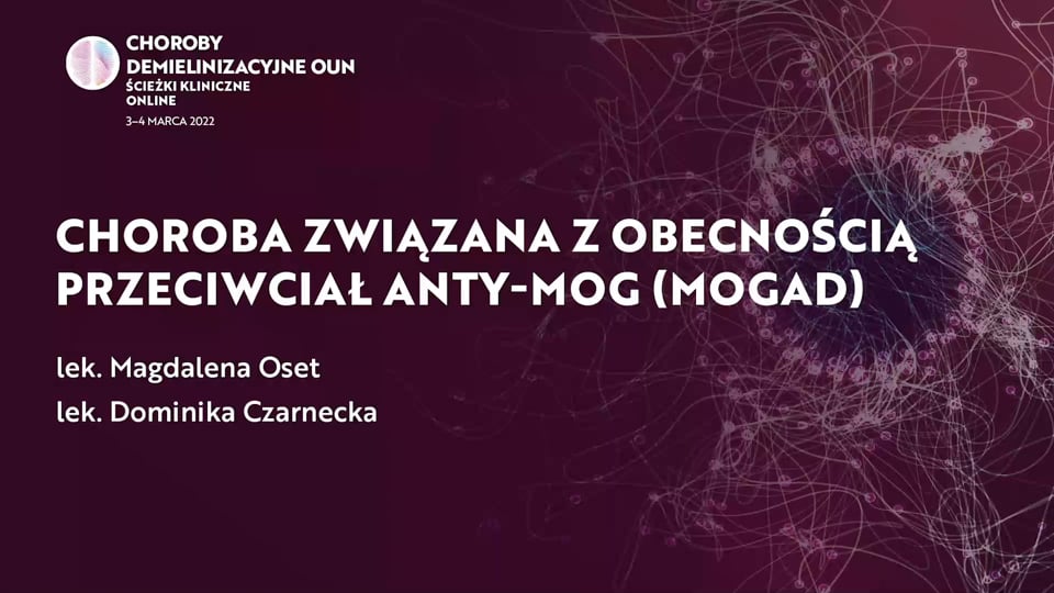 Grafika dla Choroba związana z obecnością przeciwciał anty-MOG (MOGAD)