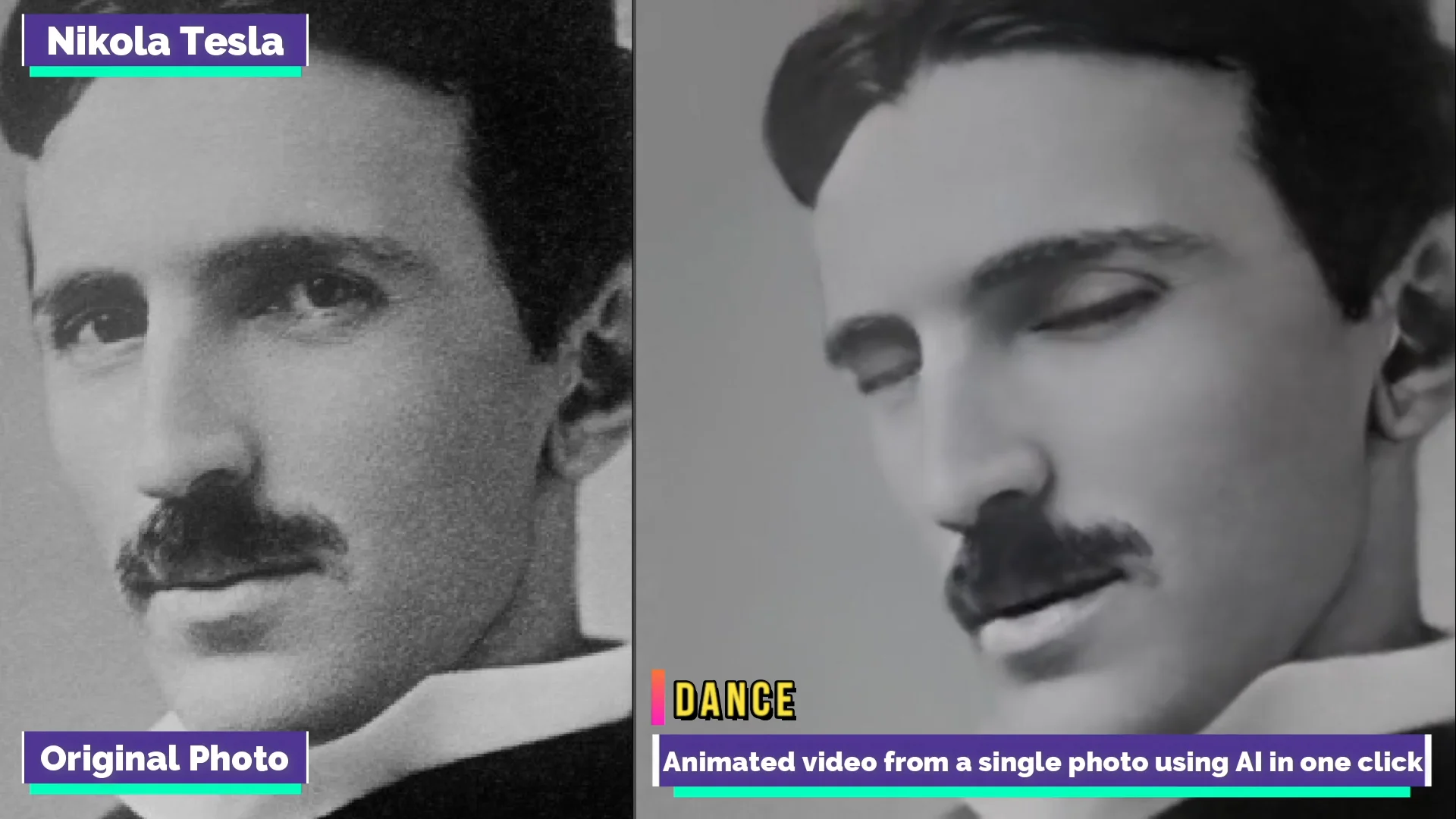 Nikola Tesla animated using Pixbim Animate Photos AI on Vimeo