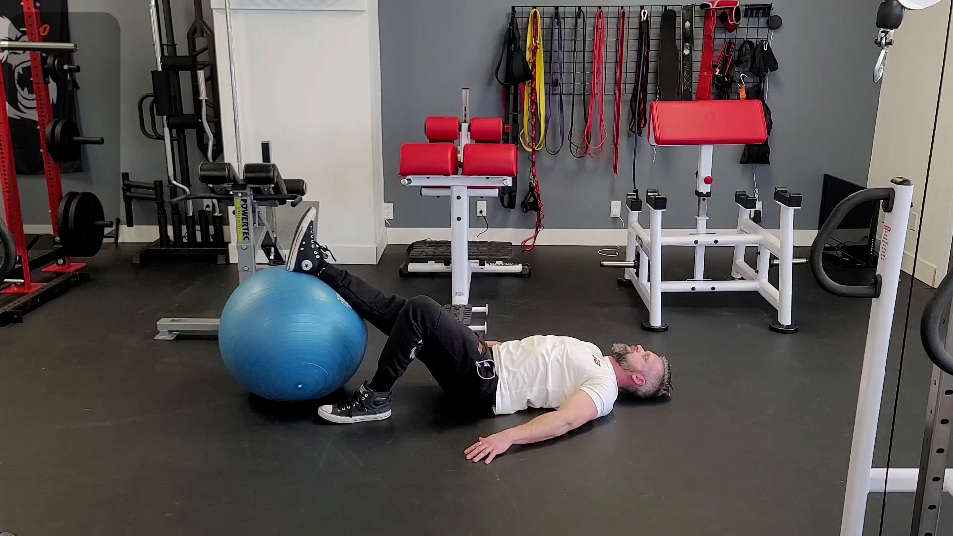 Leg curl swiss ball, unilatéral on Vimeo