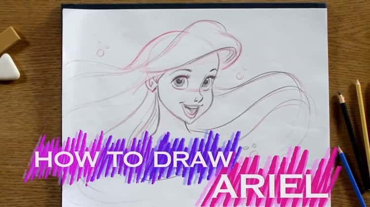 drawings of disney princesses ariel