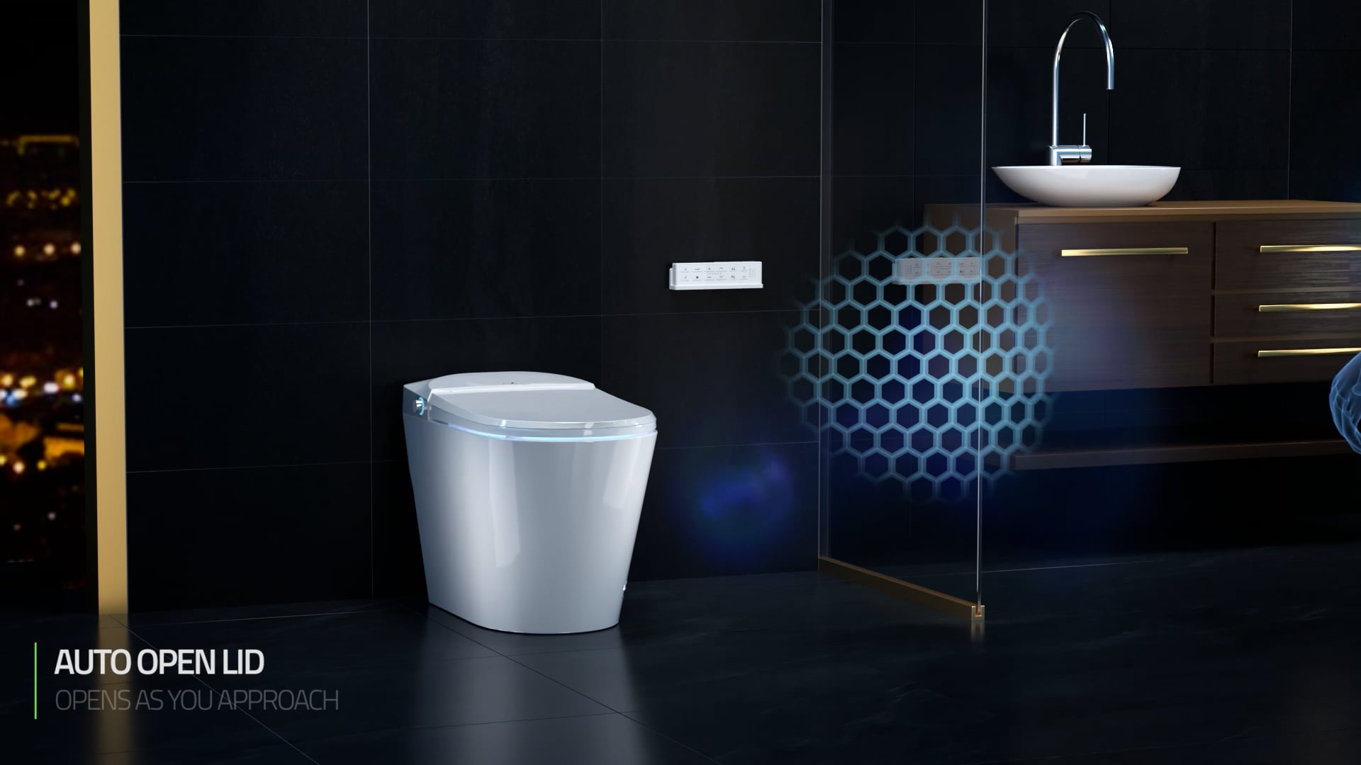 ENVO Echo Elongated Smart Toilet Bidet, White Contemporary Toilets