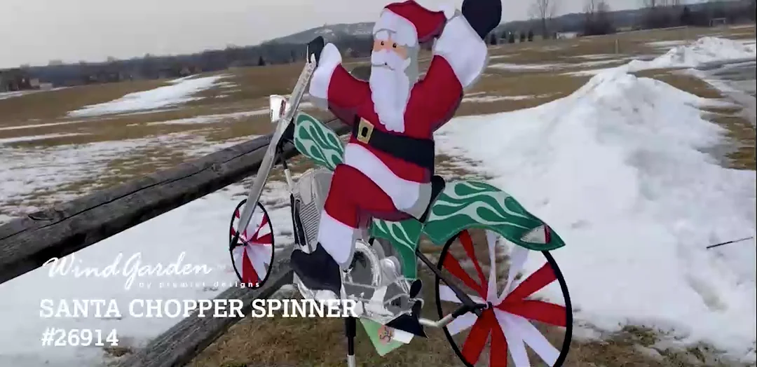 Girandola Da Giardino Premier Kites 'Scheletro Su Chopper Bike' 37 Pollici, Whirligig