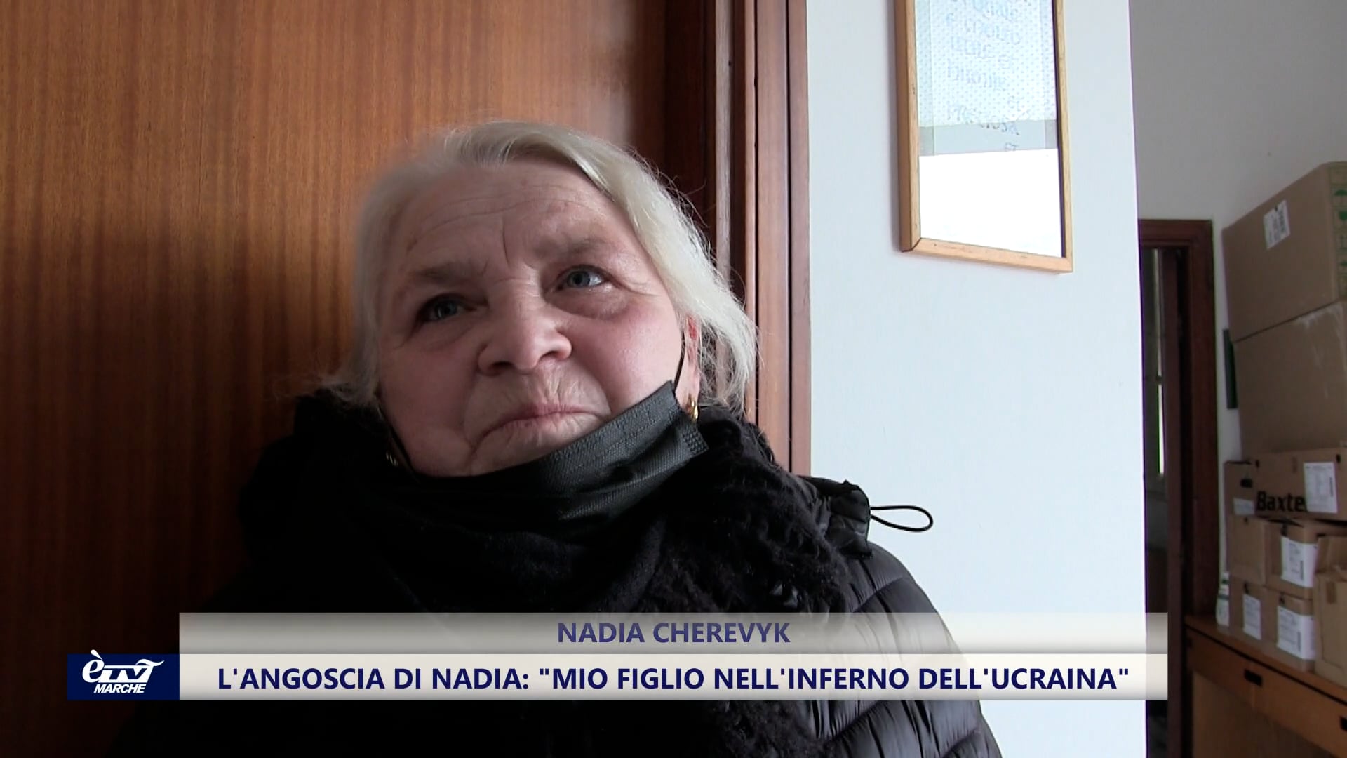 Ucraina, la storia di Nadia a Falconara in angoscia per il  figlio al fronte con la Protezione Civile - VIDEO