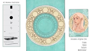 Procreate Art Nouveau Frames Brushes, a Brush Add-On by Artbykimmyw (Thumbnail 6 of 9)