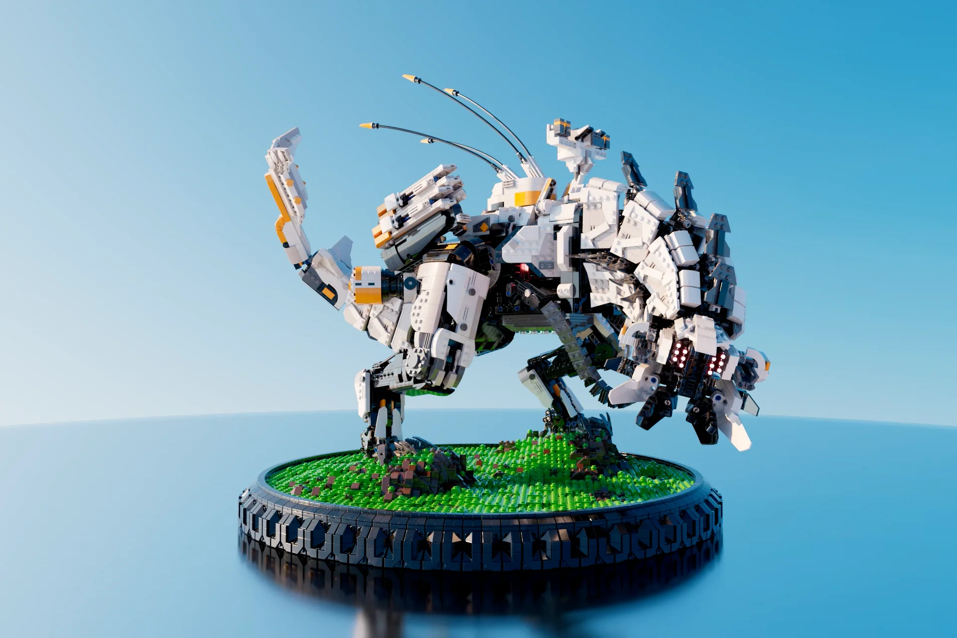 Horizon Zero Down - Thunderjaw Lego // CGI :: Behance