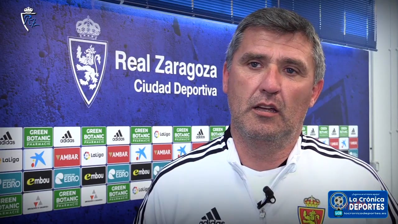 EMILIO LARRAZ (Entrenador D. Aragón) ANÁLISIS de la victoria frente al Cuarte y PREVIA del partido CD Cariñena - Deportivo Aragón / J 26 / 3ª División / Fuente: YouTube Real Zaragoza