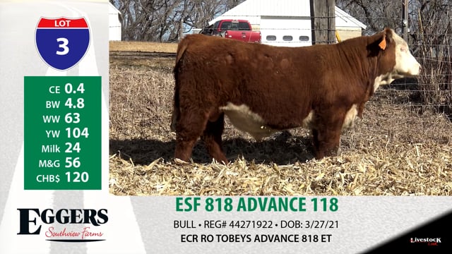 Lot #3 - ESF 818 ADVANCE 118