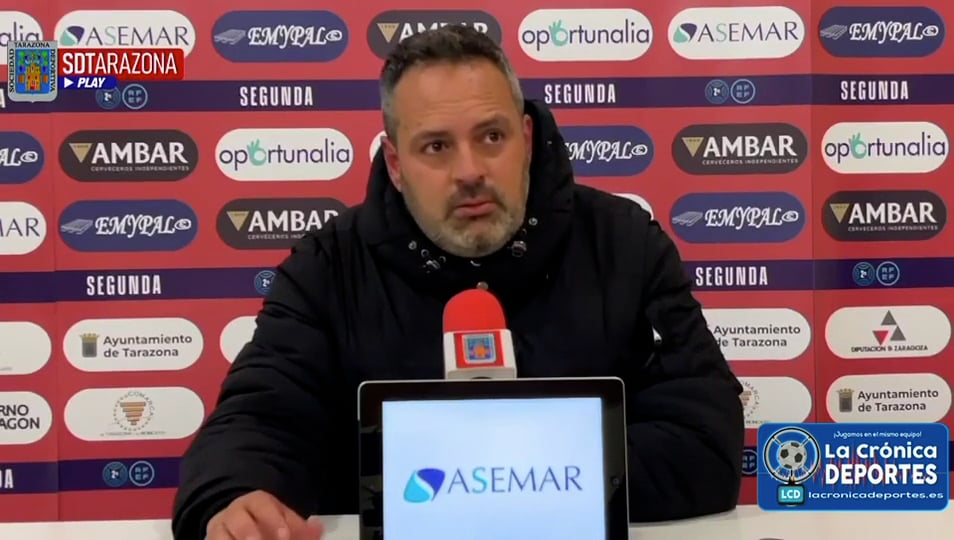 DAVID NAVARRO (Entrenador Tarazona) SD Tarazona 1-2 Espanyol B / J 24 / 2ª RFEF - Grupo 3 / Fuente: Facebook SD Tarazona