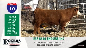 Lot #10 - ESF 8546 ENDURE 147