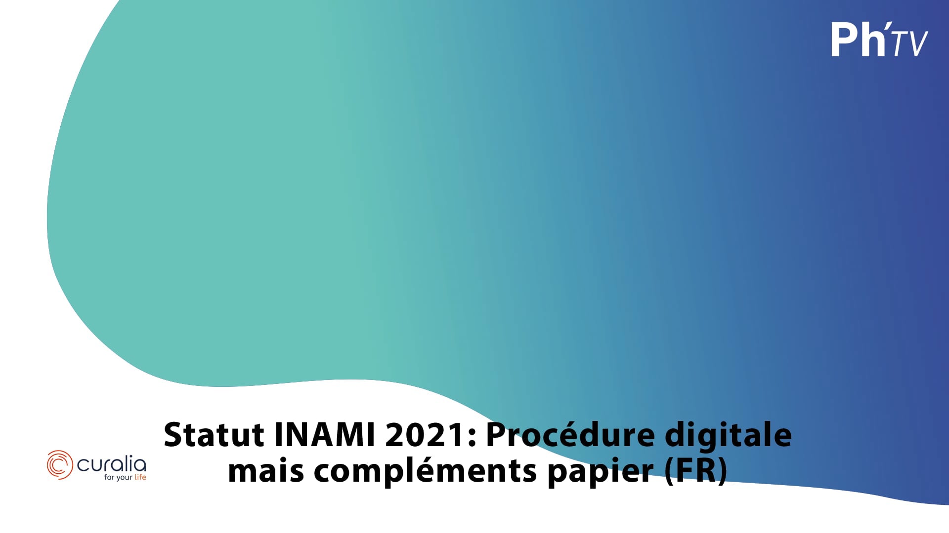 Statut INAMI 2021: Procédure digitale mais compléments papier on Vimeo