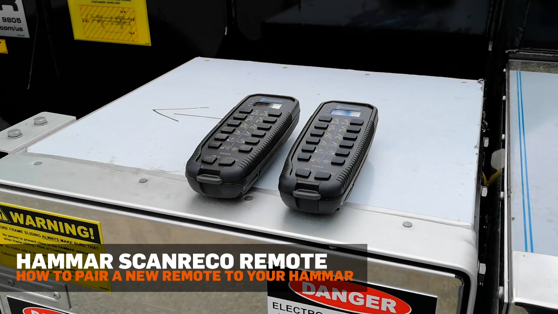 How to pair a new Scanreco Hammar remote | Videos & Movies on Vimeo