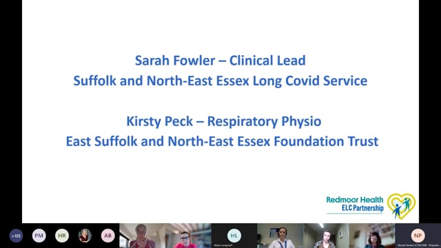 Hear from Sarah Fowler and Kirsty Peck as they share their experiences of running Video Group Clinics to support patients with Long Covid