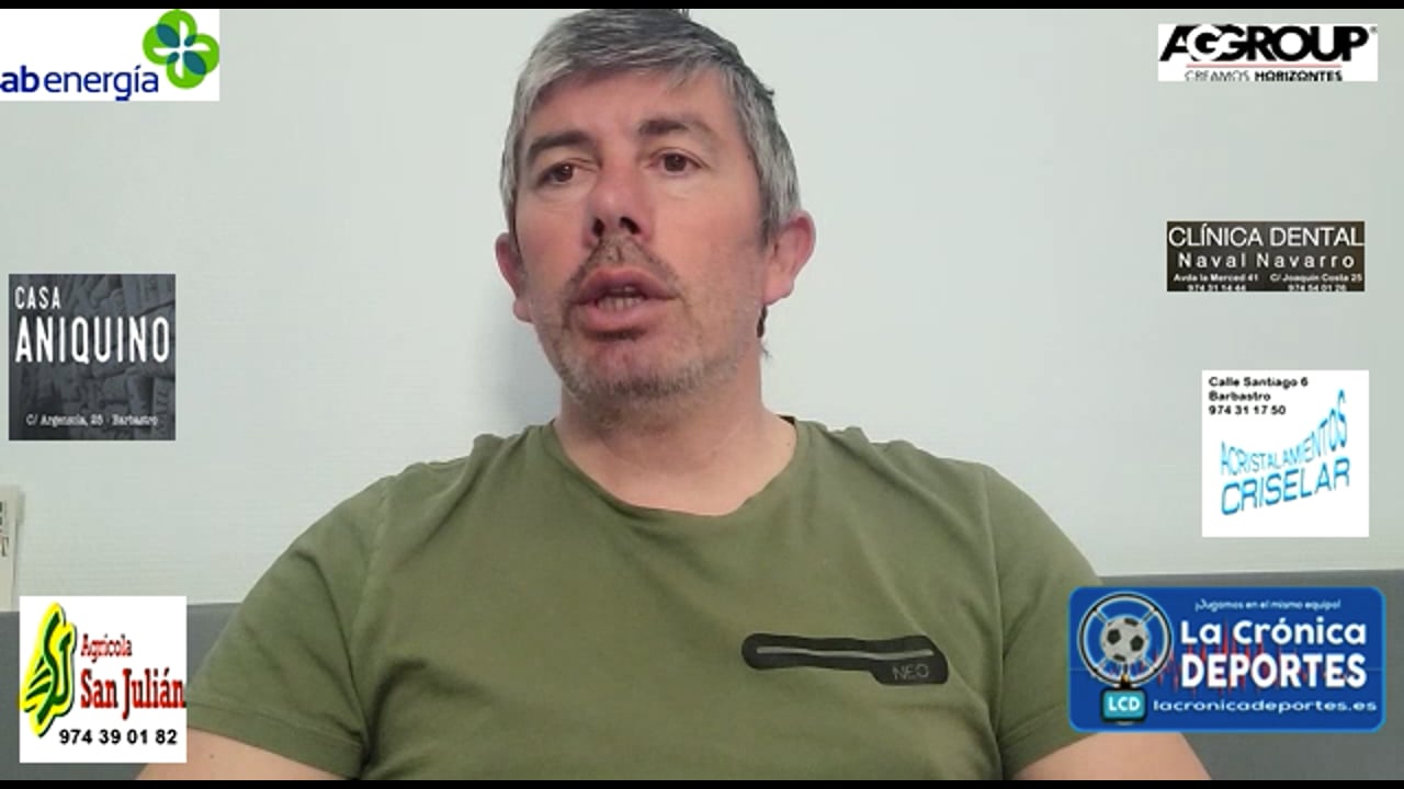 JORGE ABAD (Entrenador Cuarte) CD Binéfar 1-0 CD Cuarte / J 26 / 3ª División