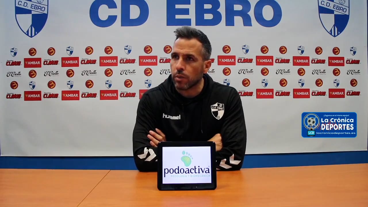 RAÚL JARDIEL (Entrenador Ebro) CD Ebro 0-0 SD Formentera / Jornada 24 / 2ª RFEF - Grupo 3 / Fuente: Twitter CD Ebro