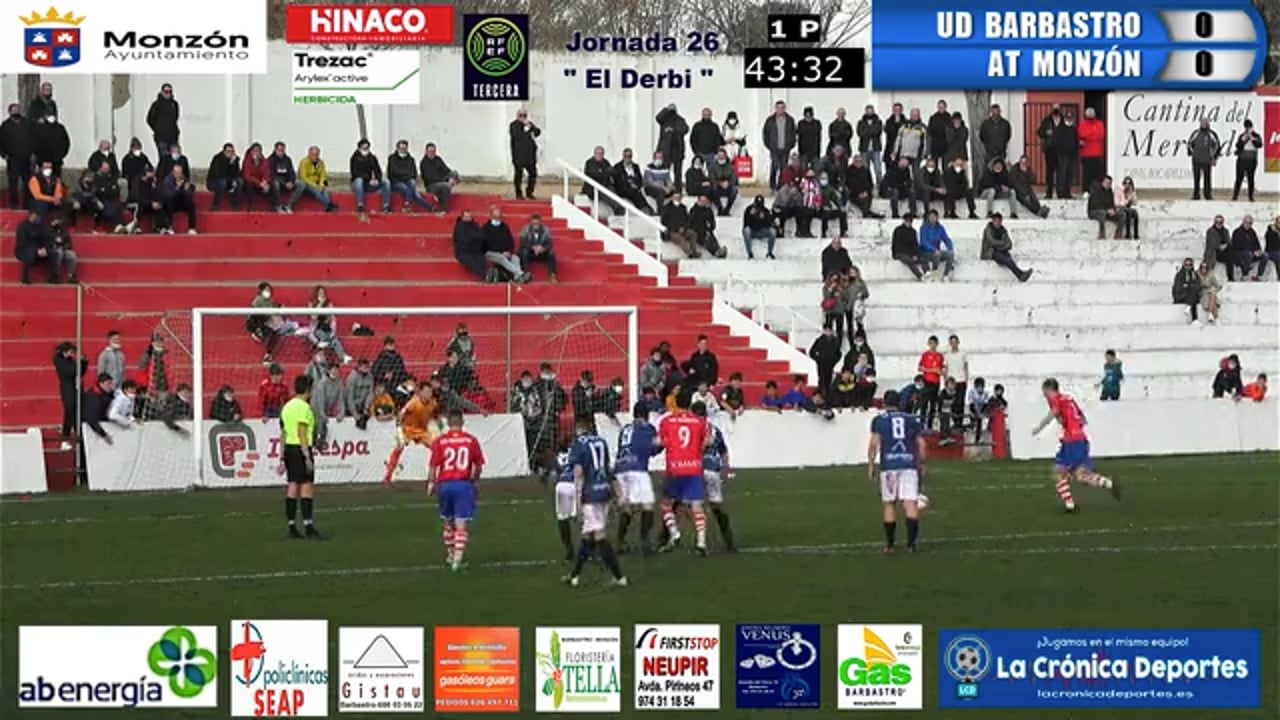 (RESUMEN) UD Barbastro 0-0 AT Monzón / Jornada 26 / 3ª División
