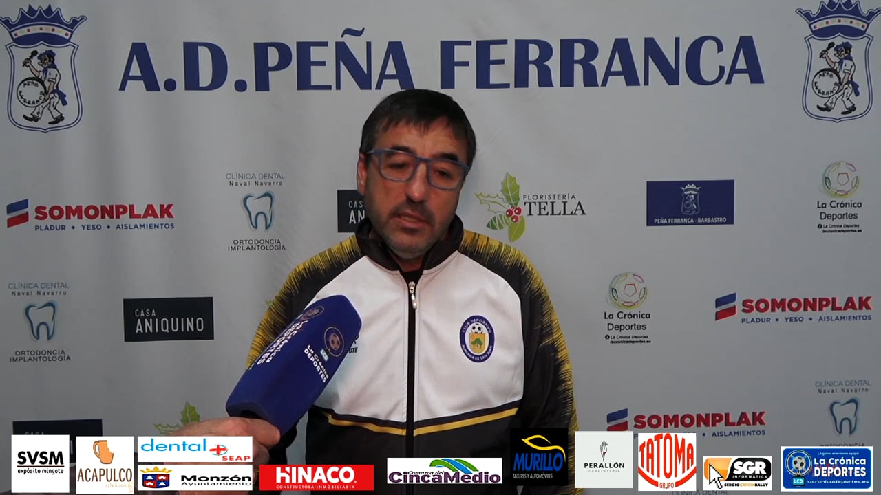 MANOLO CARRASCO ( Entrenador La Almunia de San Juan) P.Ferranca-7-0-La Almunia de S.Juan/ Jornada 23 /Preferente- Gr 1