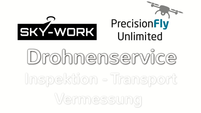 Die professionellen Drohnen-Dienstleistungen der Sky-Work GmbH und von PrecisionFly Unlimited