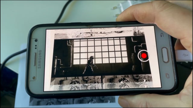 Sneak Peek to Comic with Augmented Reality