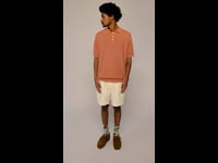 Renard Short Sleeve Polo (Muted Clay Pink)