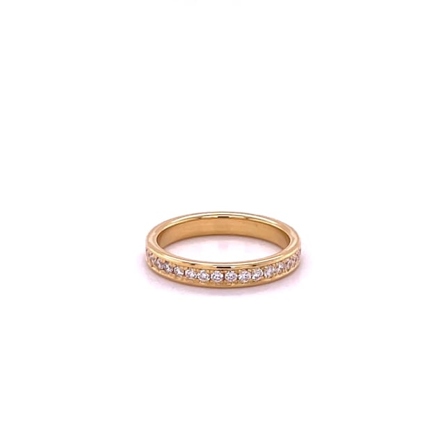 0.68 Karat Diamant Memoire Ring (rundherum besetzt) aus Gelbgold