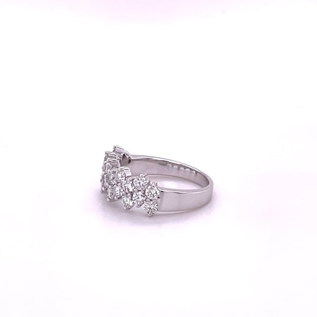 1.20 Karat Diamant Memoire Ring aus Weißgold