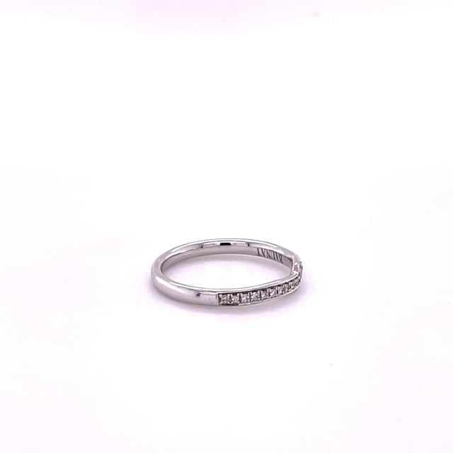 0.20 carat alliance courbe (demi-tour) en platine et diamants