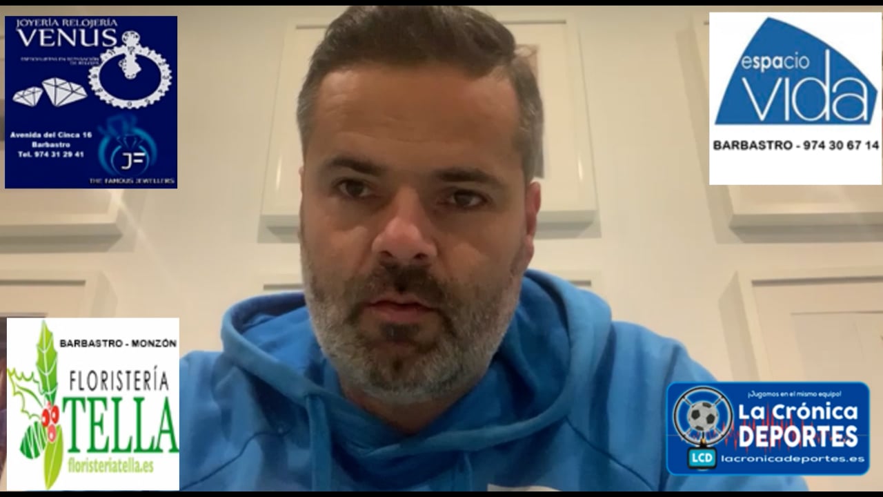 MOISÉS GUTIÉRREZ (Entrenador Sariñena) San Lorenzo 0-1 Sariñena / J23 / Preferente Gr1