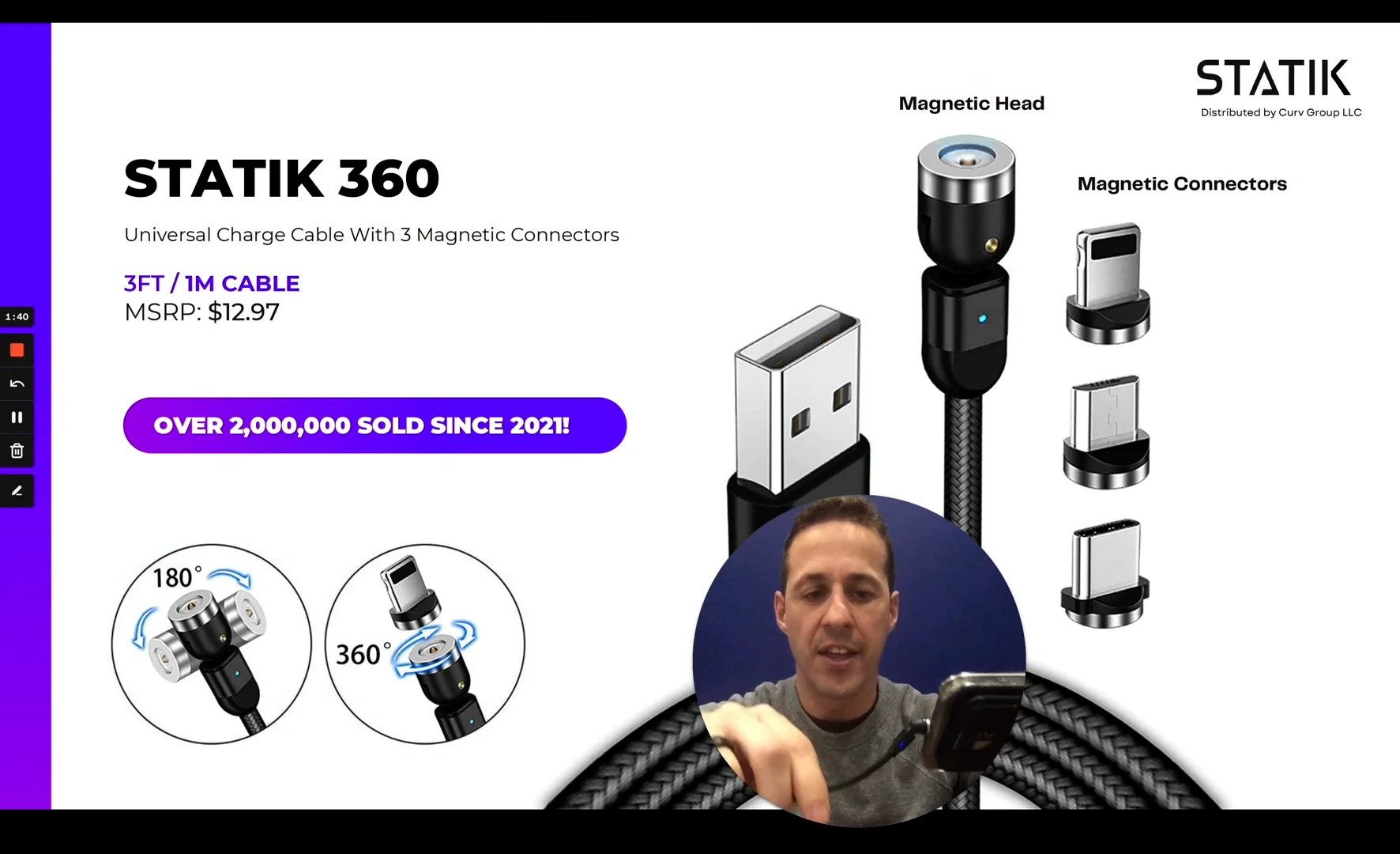 Statik 360 Universal Charge Cable on Vimeo