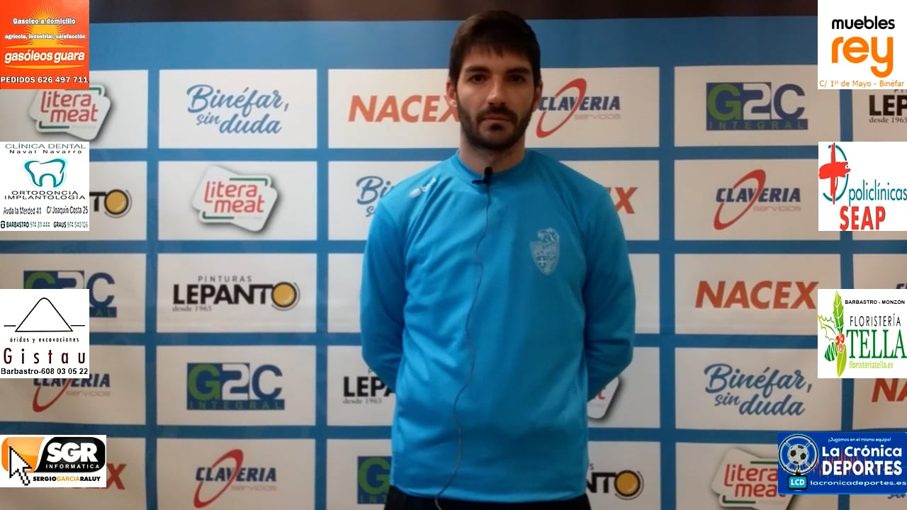 RAÚL REGAL (Entrenador del Cadete DH del Fútbol Base Binéfar)