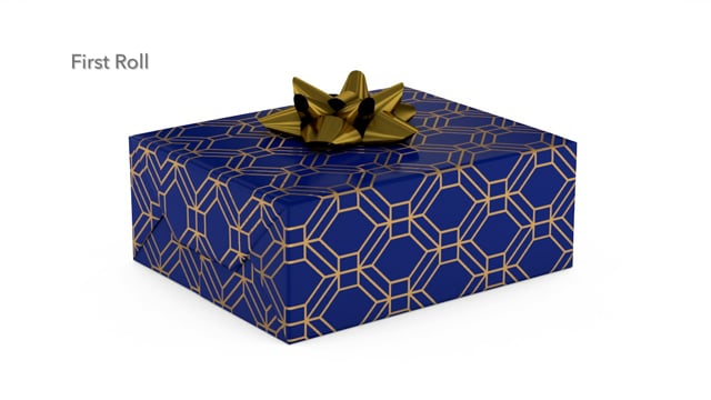 Navy and Gold 3-Pack Wrapping Paper, 105 sq. ft. total - Wrapping Paper  Sets - Hallmark