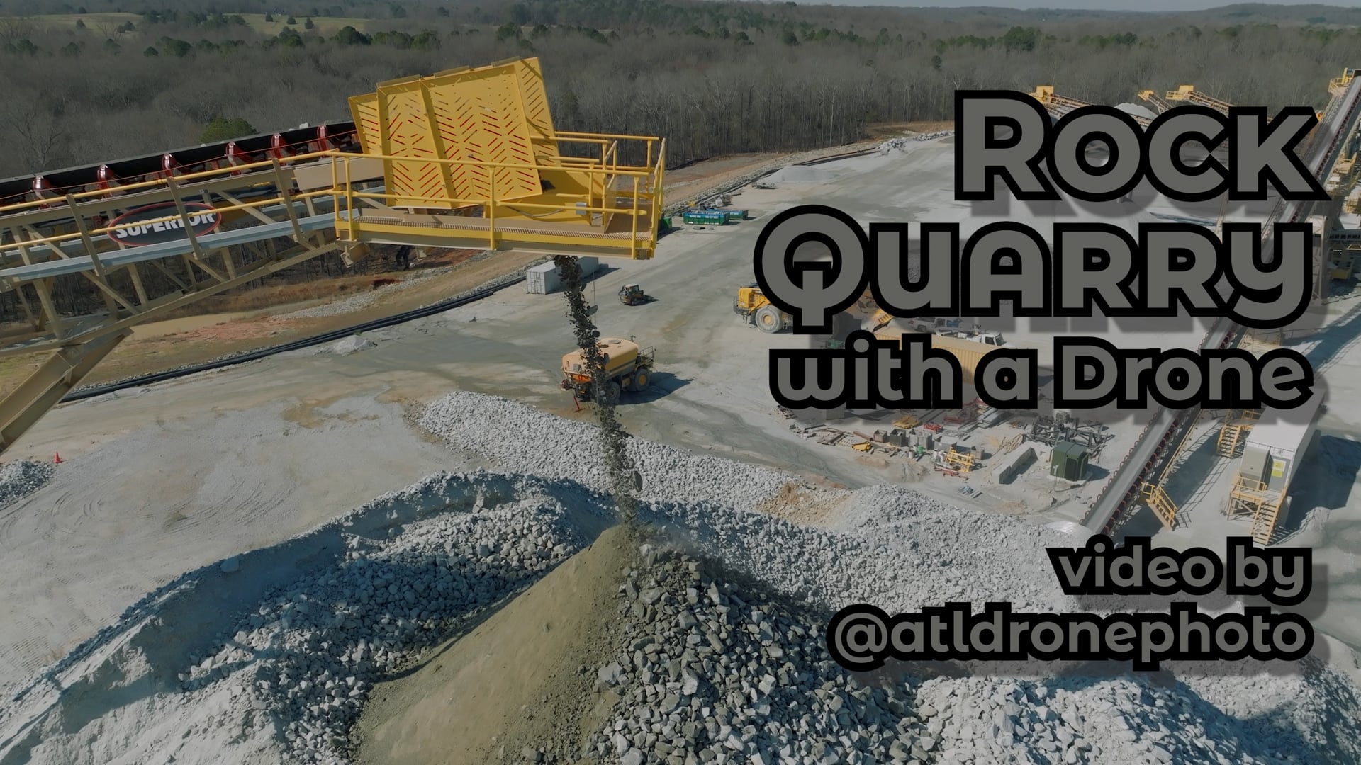 Rock Quarry w/a Drone