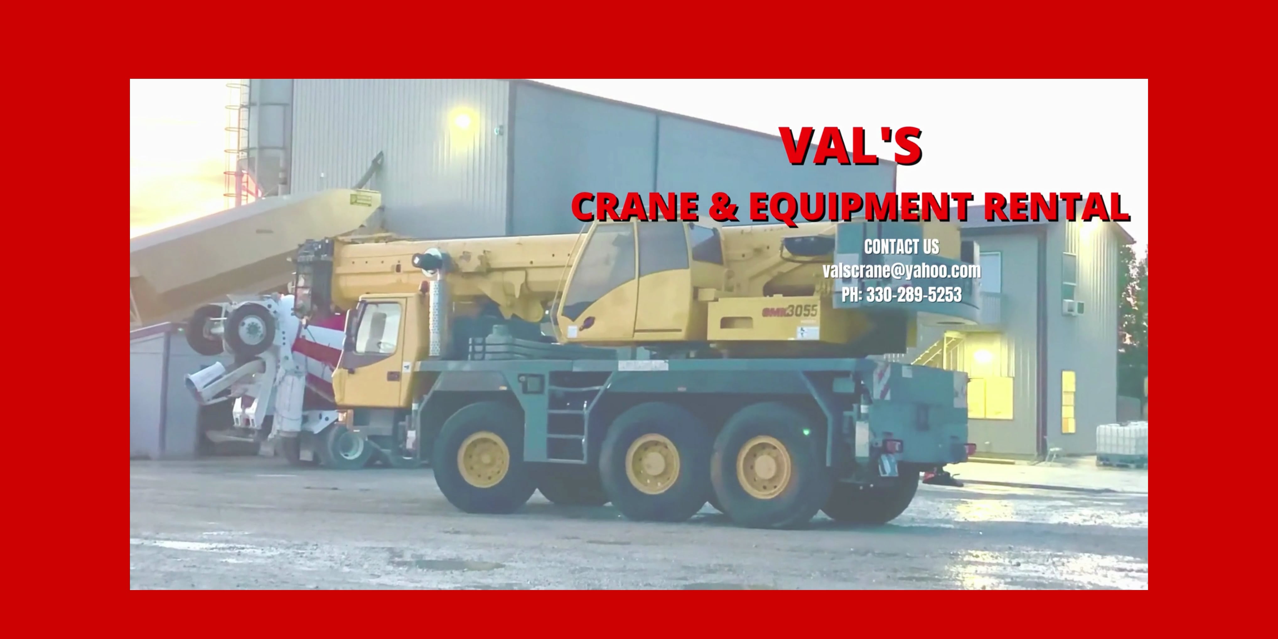 Crane Rental, Equipment Rental Val's Crane Service Norton, Ohio