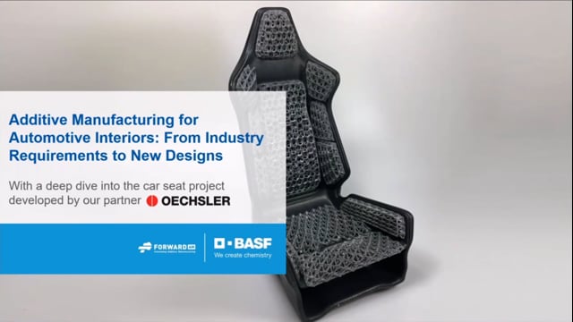 Additive manufacturing for automotive interiors