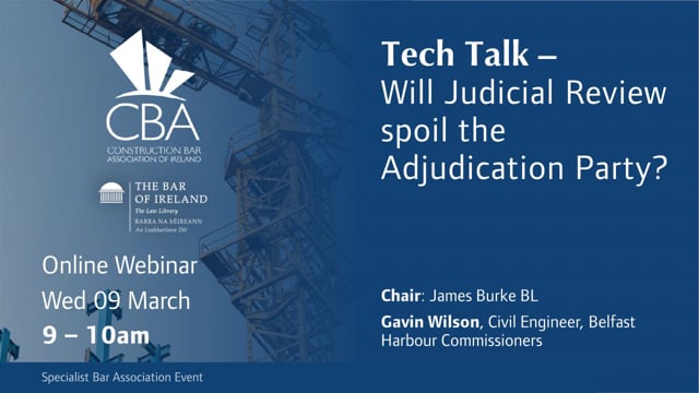 Will Judicial Review spoil the Adjudication Party?