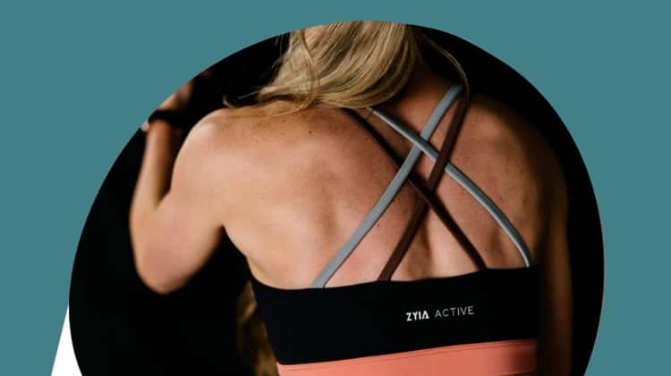 Zyia Active Wide Strap Sports Bras for Women