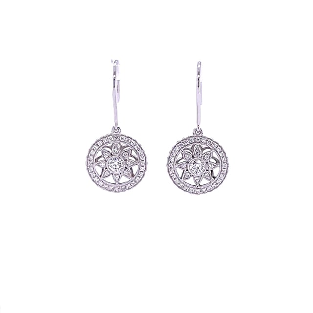 Exclusieve BAUNAT stock verkoop (geen 30 dagen retourrecht) - 0.50 karaat diamanten oorbellen in wit goud