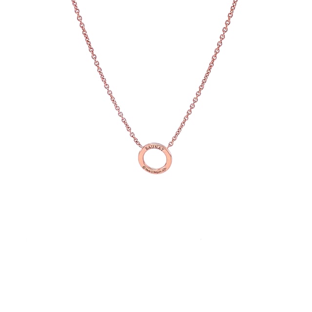 0.12 carat diamond eternity necklace in red gold