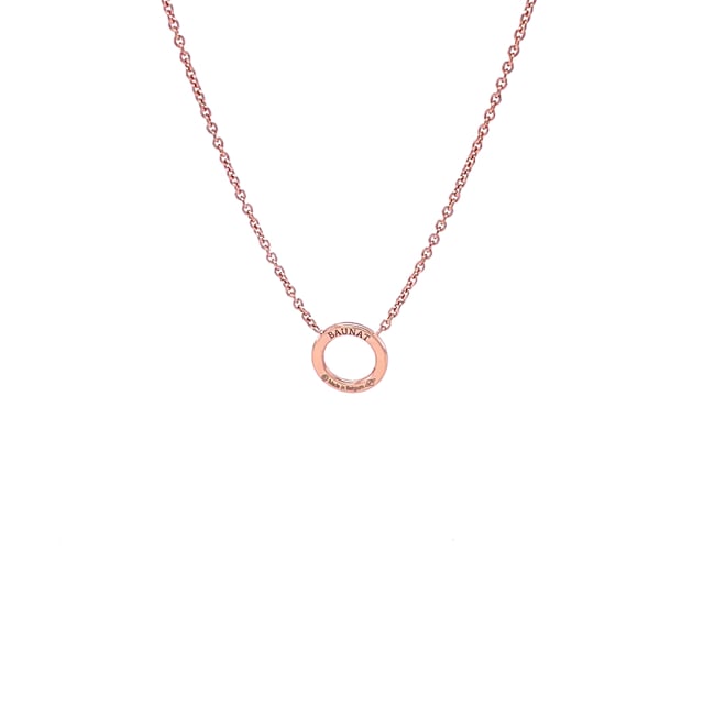 0.12 carat diamond eternity necklace in red gold