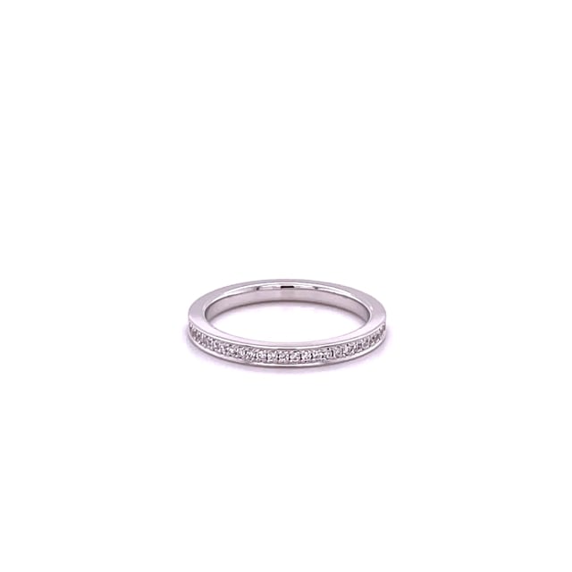 0.22 Karat Diamant Memoire Ring (rundherum besetzt) aus Weißgold