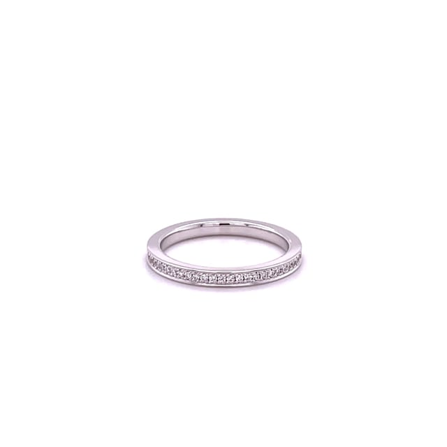 0.22 Karat Diamant Memoire Ring (rundherum besetzt) aus Platin