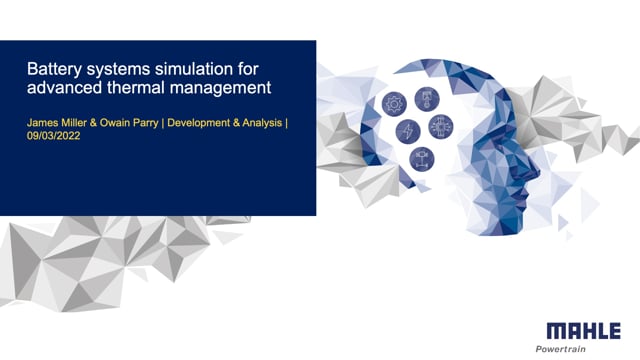 Battery systems simulation for advanced thermal management