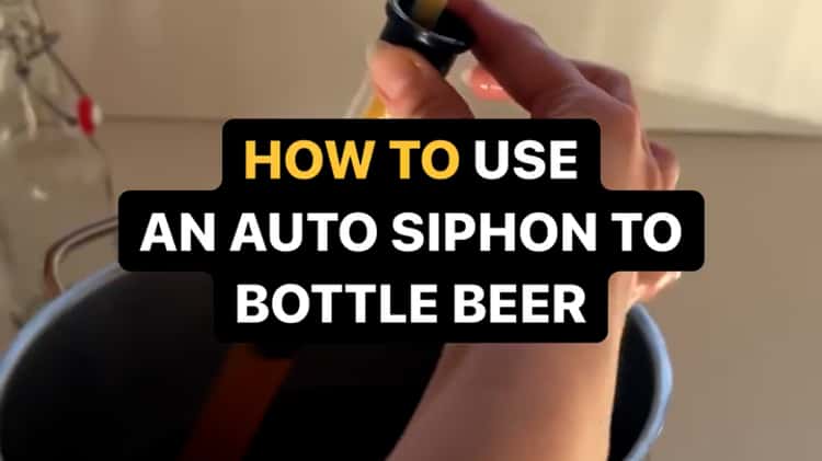 How to use an auto siphon to bottle your beer on Vimeo