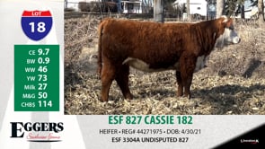 Lot #18 - ESF 827 CASSIE 182