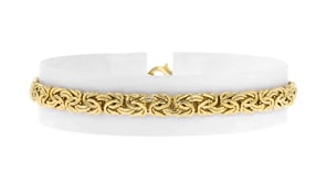 14kt Yellow Gold Byzantine Bracelet
