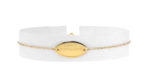 Italian 14kt Yellow Gold Personalized Oval Disc Bracelet